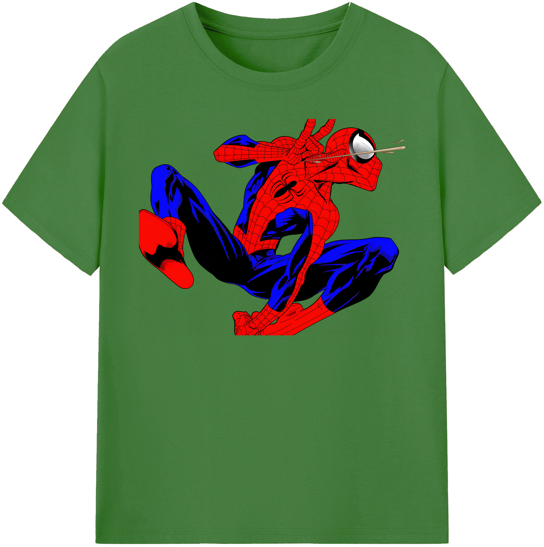 （画像用） Spider Man スパイダーマン レディースカジュアルプリントTシャツ（綿100％）